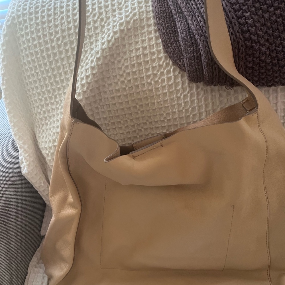 Massimo Dutti Tan Hobo Bag